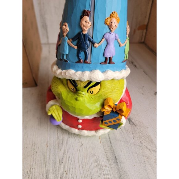 Jim Shore NEW 6010773 Large Grinch gnome enesco Whoville figure Xmas decor - Picture 8 of 9